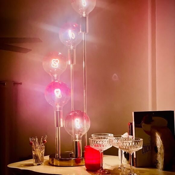 ♥️ Mid Century Modern Cascade lamp attributed to Robert Sonneman, brass - Picture 9 of 14